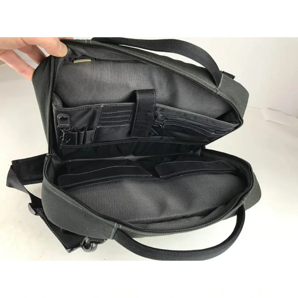 Incase Unisex Adults Olive Green Pockets Double Handles Zip‎ Around Laptop Bag